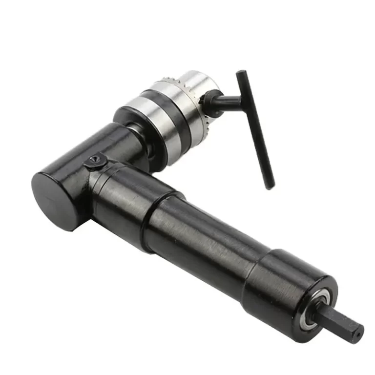 Perceuse électrique à angle droit, outil d'angle noir résistant à 90, outil de tournage en alliage d'aluminium, adaptateur de mandrin en fer, outil de propositions d'espace étroit 6